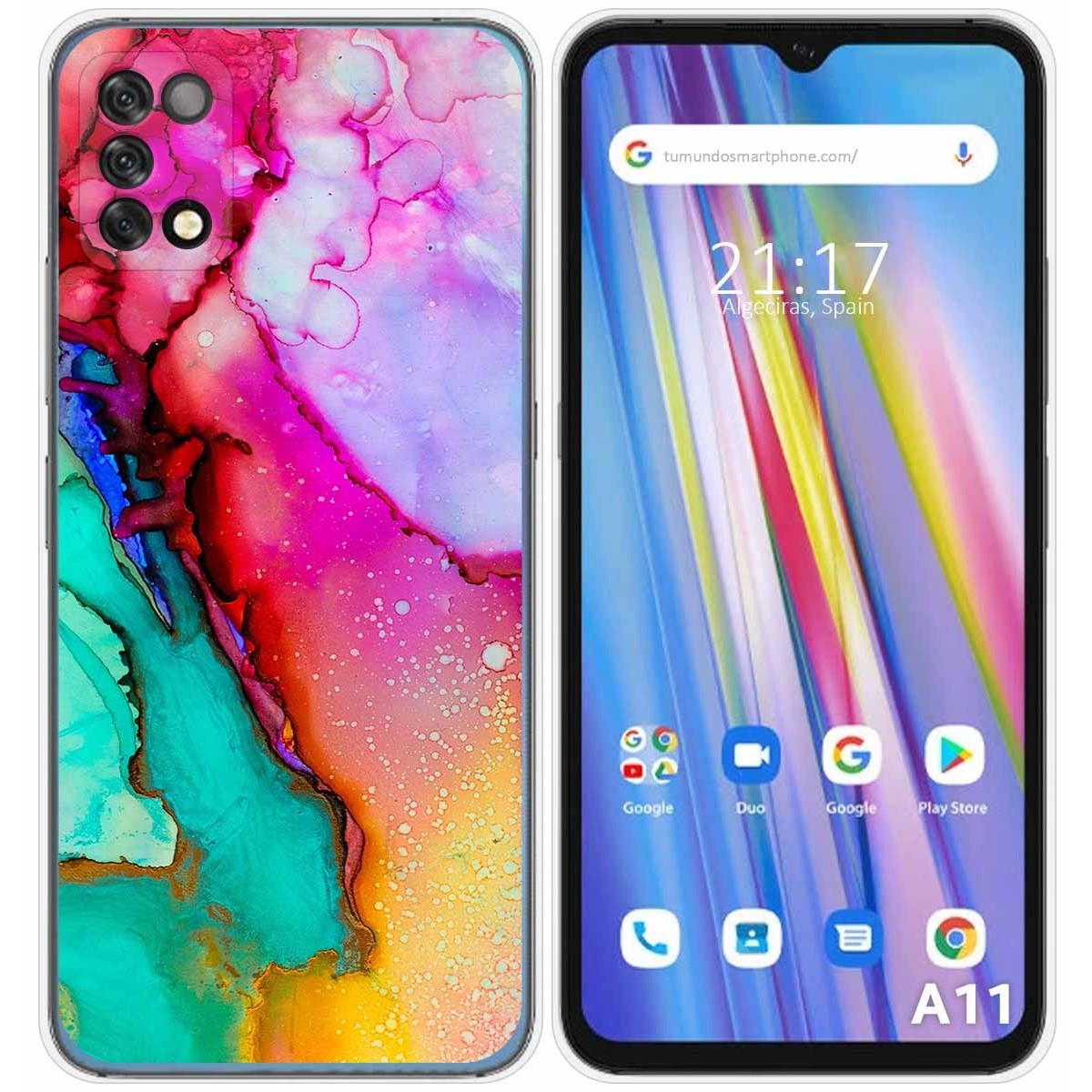 Funda Silicona para Umidigi A11 diseño Mármol 15 Dibujos