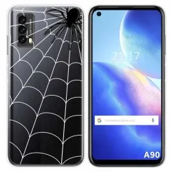 Funda Silicona Transparente para Blackview A90 diseño Araña Dibujos