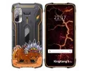 Funda Silicona Transparente para Cubot King Kong 5 Pro diseño Bufalo Dibujos