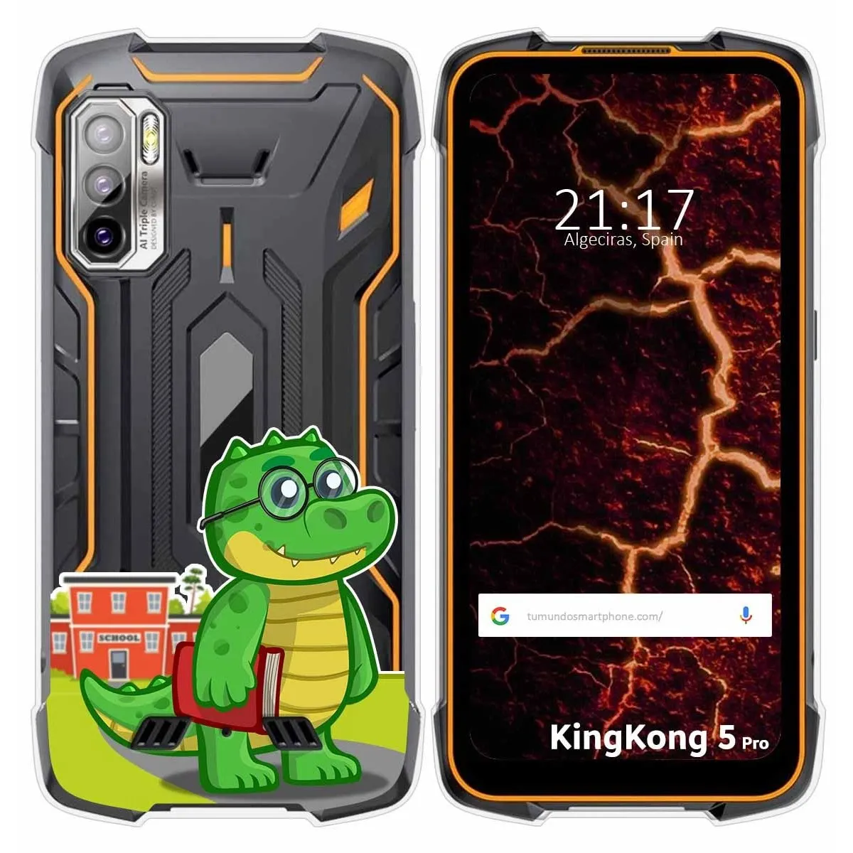 Funda Silicona Transparente para Cubot King Kong 5 Pro diseño Coco Dibujos