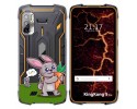 Funda Silicona Transparente para Cubot King Kong 5 Pro diseño Conejo Dibujos