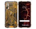 Funda Silicona Transparente para Cubot King Kong 5 Pro diseño Hojas Dibujos