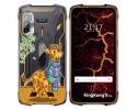 Funda Silicona Transparente para Cubot King Kong 5 Pro diseño Jirafa Dibujos