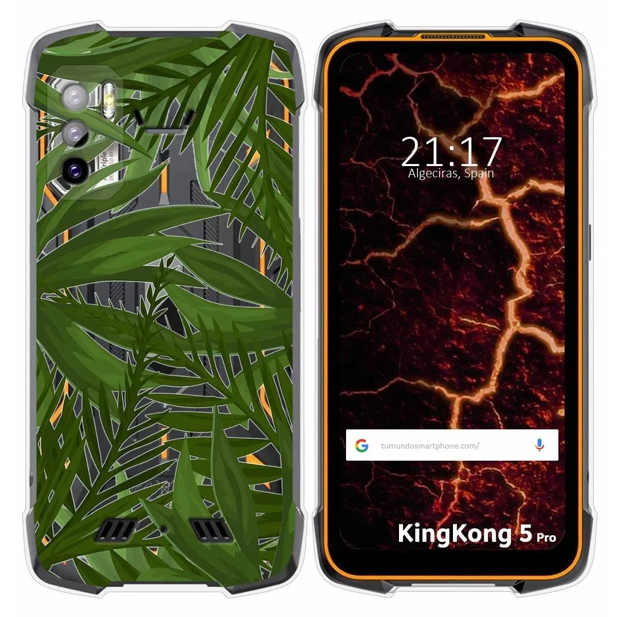 Funda Silicona Transparente para Cubot King Kong 5 Pro diseño Jungla Dibujos