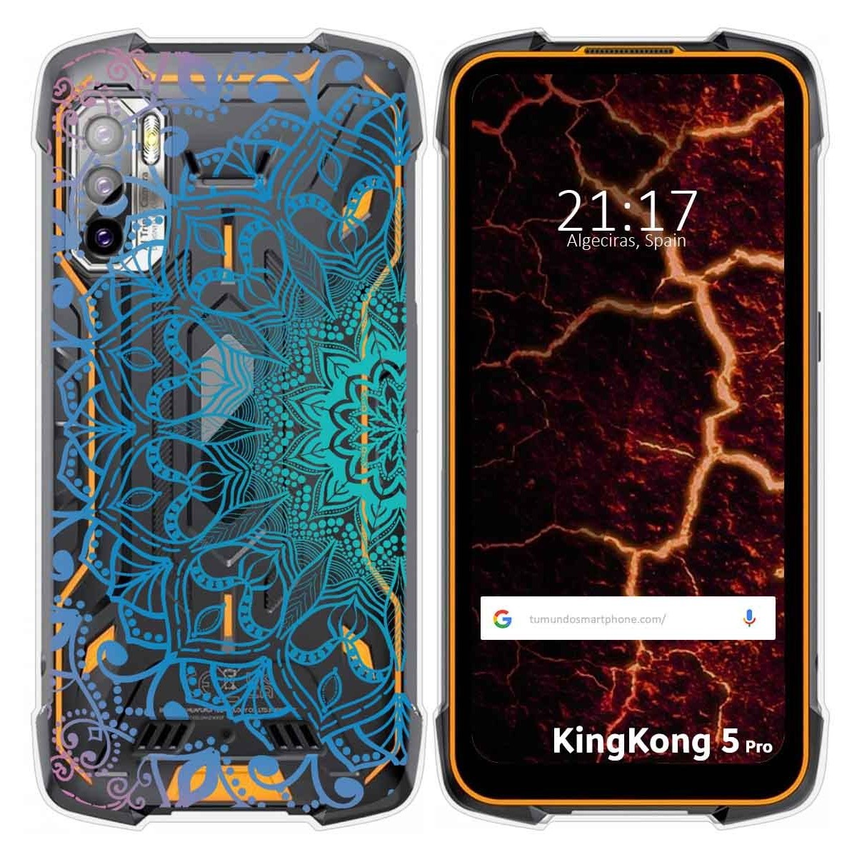 Funda Silicona Transparente para Cubot King Kong 5 Pro diseño Mandala Dibujos