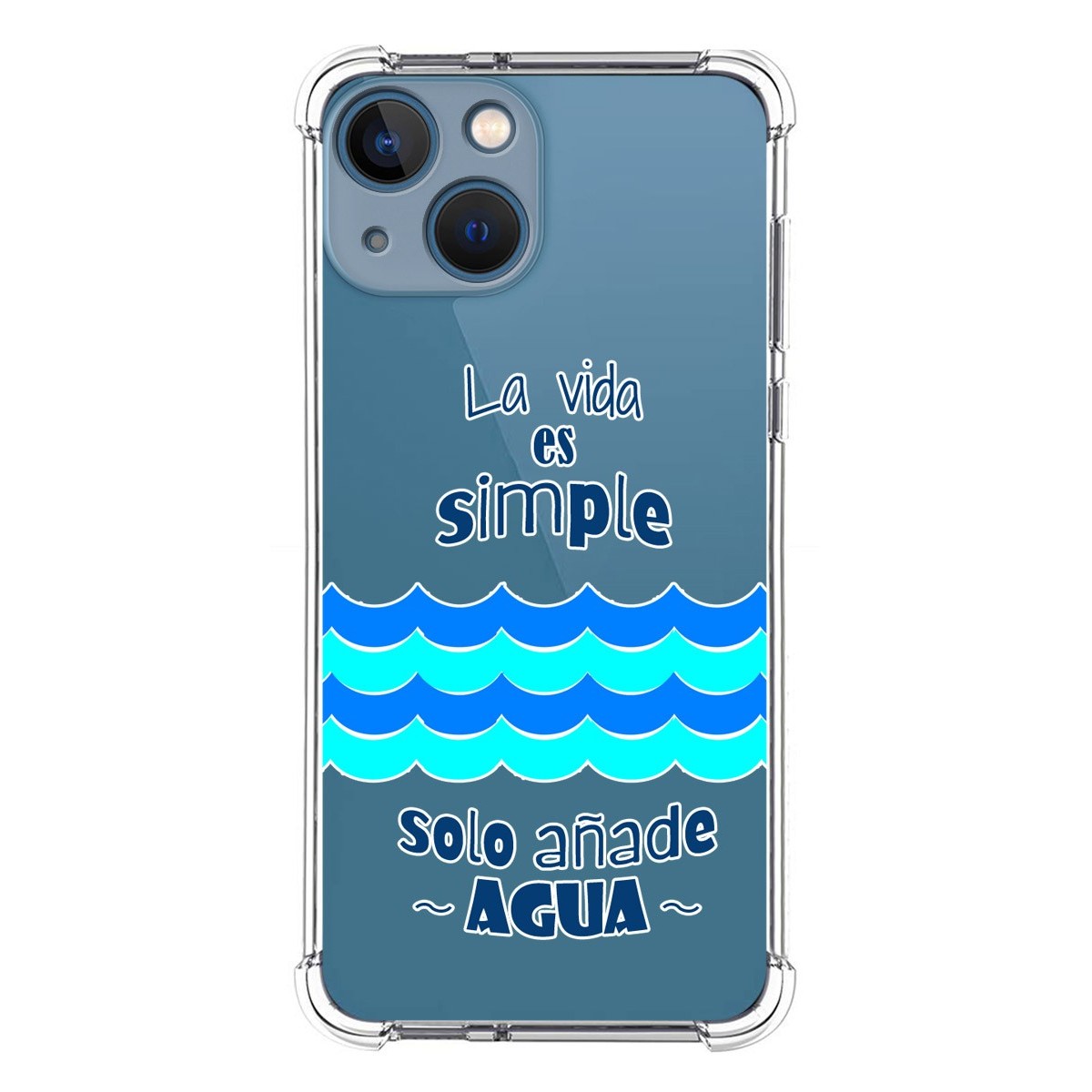 Funda Silicona Antigolpes compatible con Iphone 13 Mini (5.4) diseño Agua Dibujos