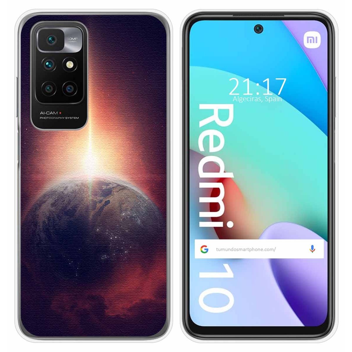 Funda móvil - TUMUNDOSMARTPHONE Xiaomi Redmi 10 (2021/2022), Compatible con  Xiaomi Xiaomi Redmi 10 (2021/2022), Morado