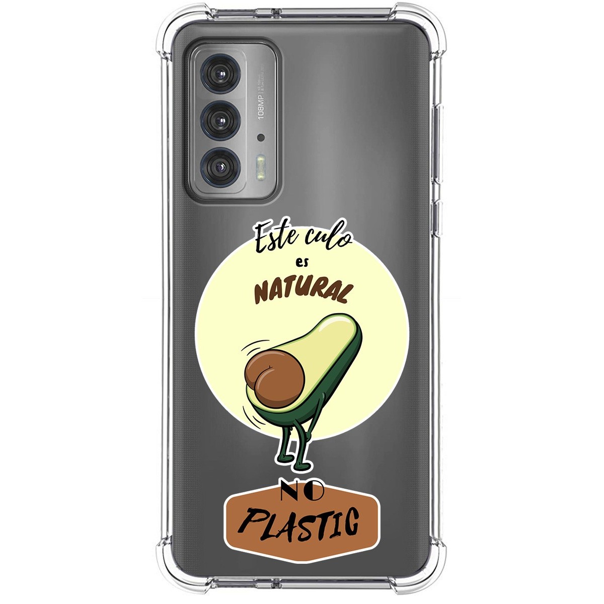 Funda Silicona Antigolpes para Motorola Edge 20 diseño Culo Natural Dibujos