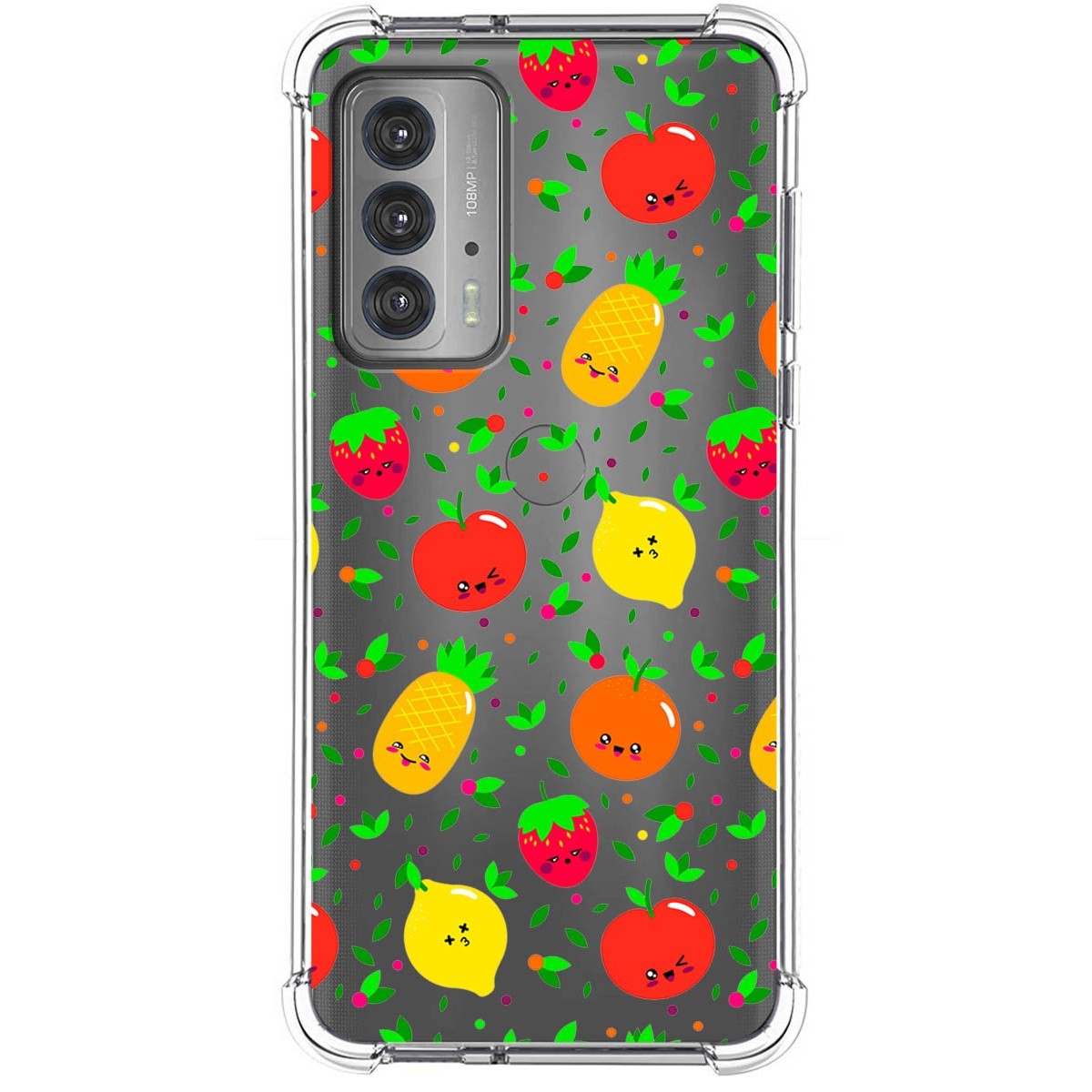 Funda Silicona Antigolpes para Motorola Edge 20 diseño Frutas 01 Dibujos