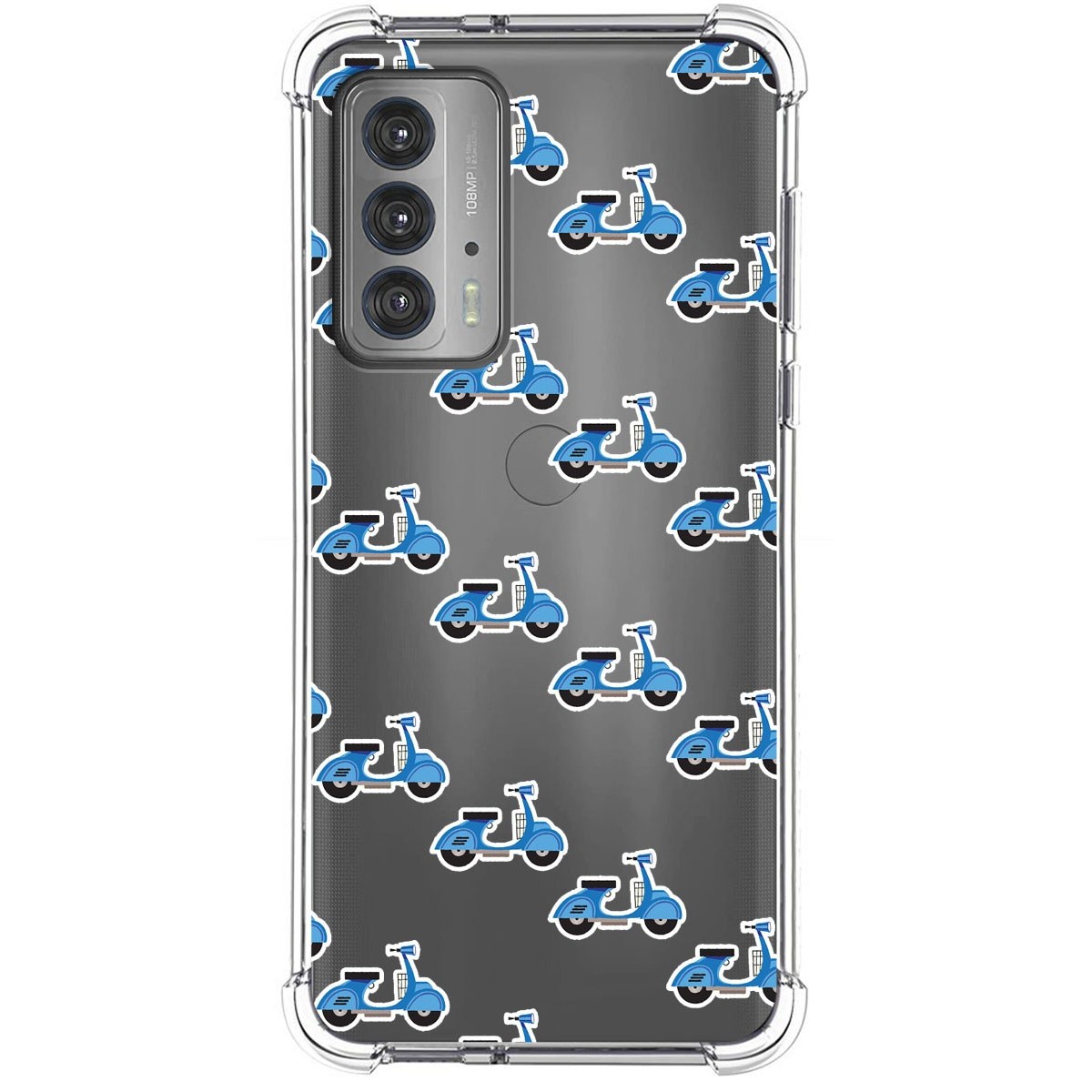 Funda Silicona Antigolpes para Motorola Edge 20 diseño Scooter Dibujos