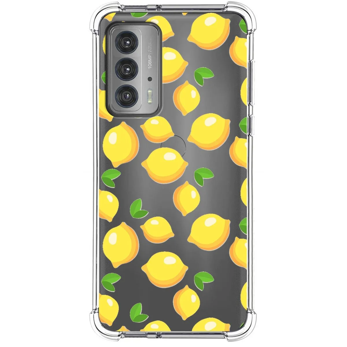Funda Silicona Antigolpes para Motorola Edge 20 diseño Limones Dibujos