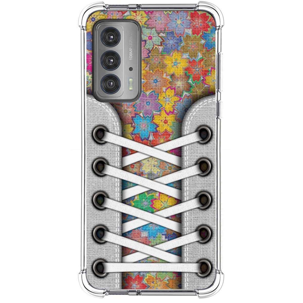 Funda Silicona Antigolpes para Motorola Edge 20 diseño Zapatillas 05 Dibujos