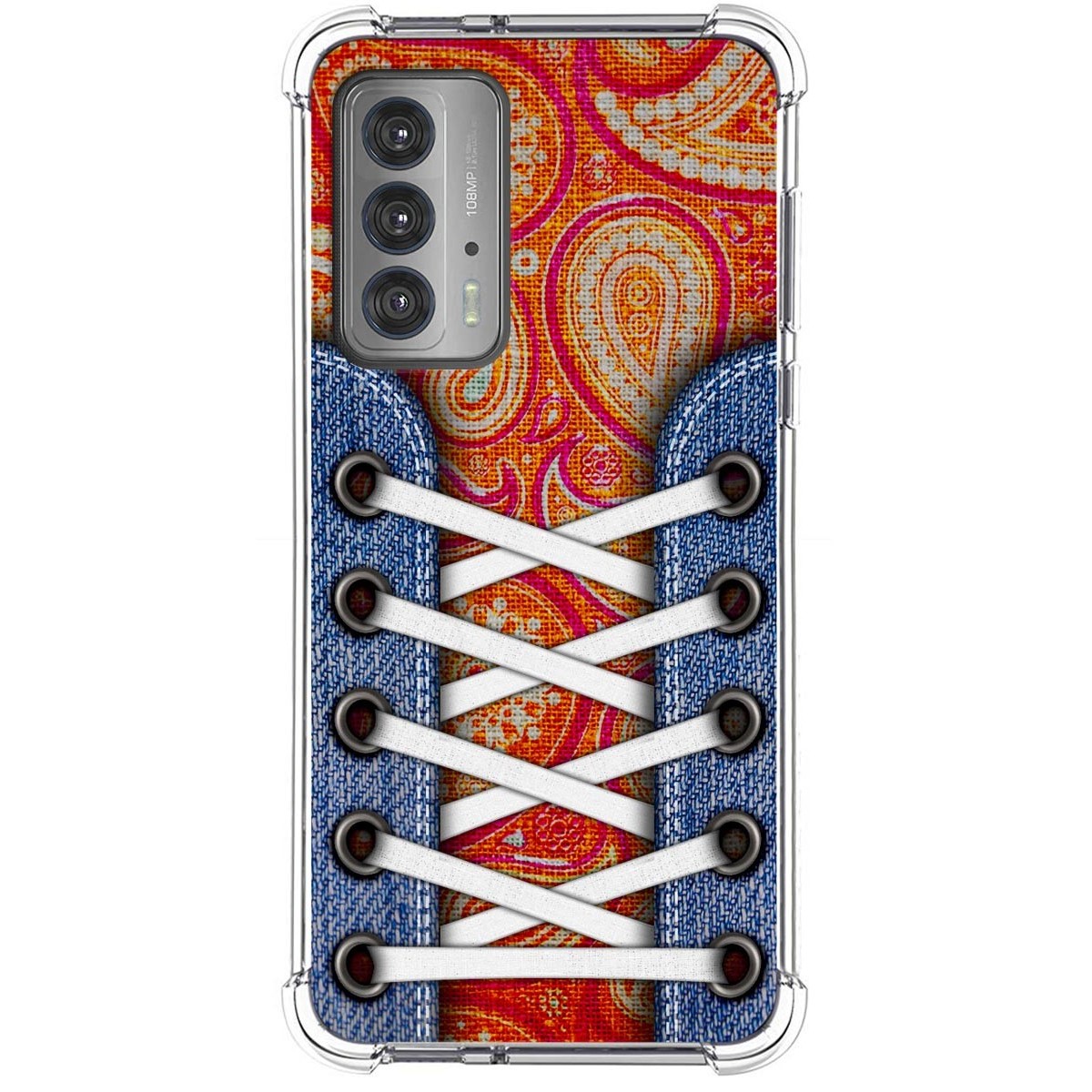 Funda Silicona Antigolpes para Motorola Edge 20 diseño Zapatillas 10 Dibujos