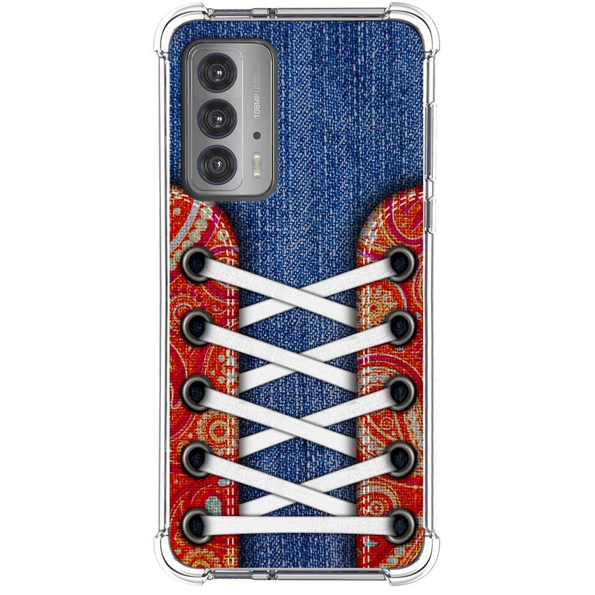 Funda Silicona Antigolpes para Motorola Edge 20 diseño Zapatillas 11 Dibujos