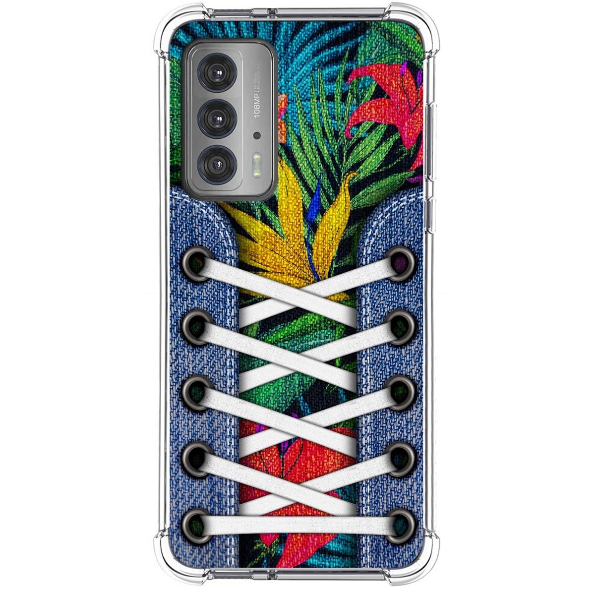 Funda Silicona Antigolpes para Motorola Edge 20 diseño Zapatillas 12 Dibujos