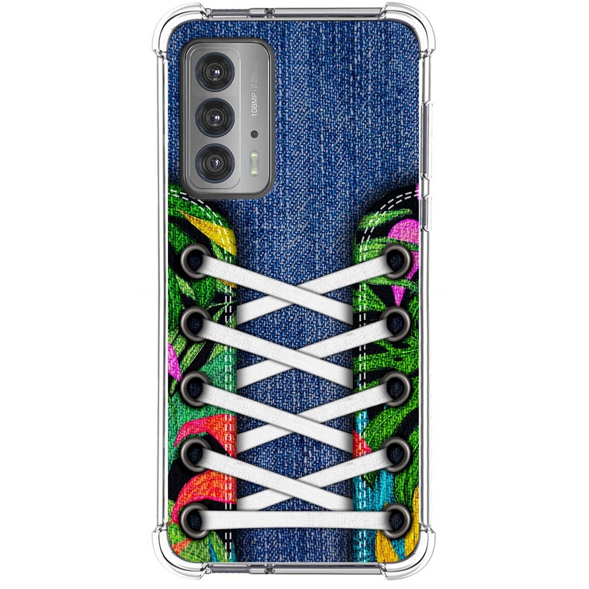 Funda Silicona Antigolpes para Motorola Edge 20 diseño Zapatillas 13 Dibujos