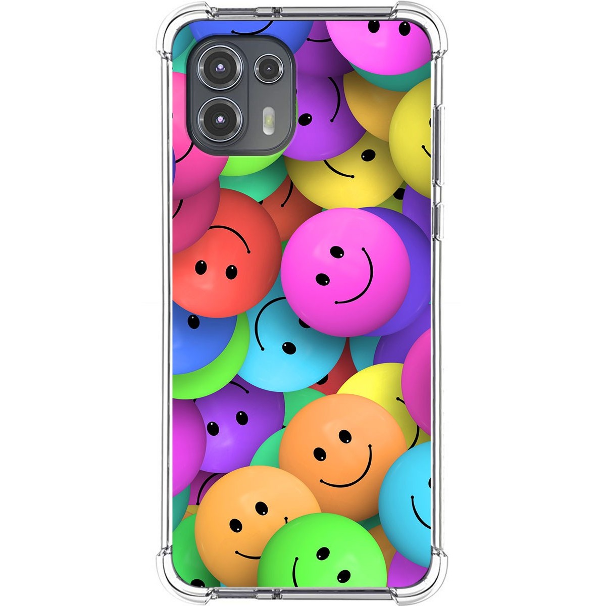 Funda Silicona Antigolpes para Motorola Edge 20 Lite diseño Smile Dibujos