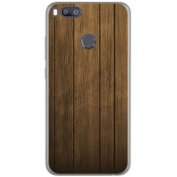 Funda Gel Tpu para Xiaomi Mi 5X / Mi A1 Diseño Madera Dibujos