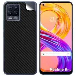 Pegatina Vinilo Autoadhesiva Textura Carbono para Realme 8 5G / Narzo 30 5G