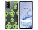 Funda Silicona Transparente para Blackview A100 diseño Cactus Dibujos