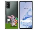 Funda Silicona Transparente para Blackview A100 diseño Conejo Dibujos