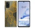 Funda Silicona Transparente para Blackview A100 diseño Hojas Dibujos