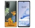 Funda Silicona Transparente para Blackview A100 diseño Jirafa Dibujos