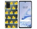 Funda Silicona Transparente para Blackview A100 diseño Pato Dibujos