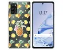 Funda Silicona Transparente para Blackview A100 diseño Piña Dibujos