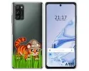 Funda Silicona Transparente para Blackview A100 diseño Tigre Dibujos