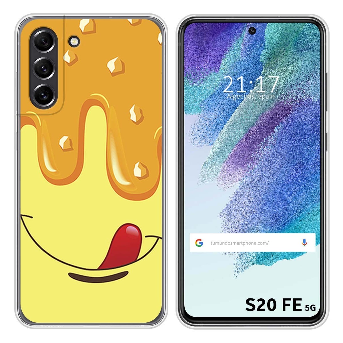 Funda Silicona para Samsung Galaxy S21 FE 5G diseño Helado Vainilla Dibujos