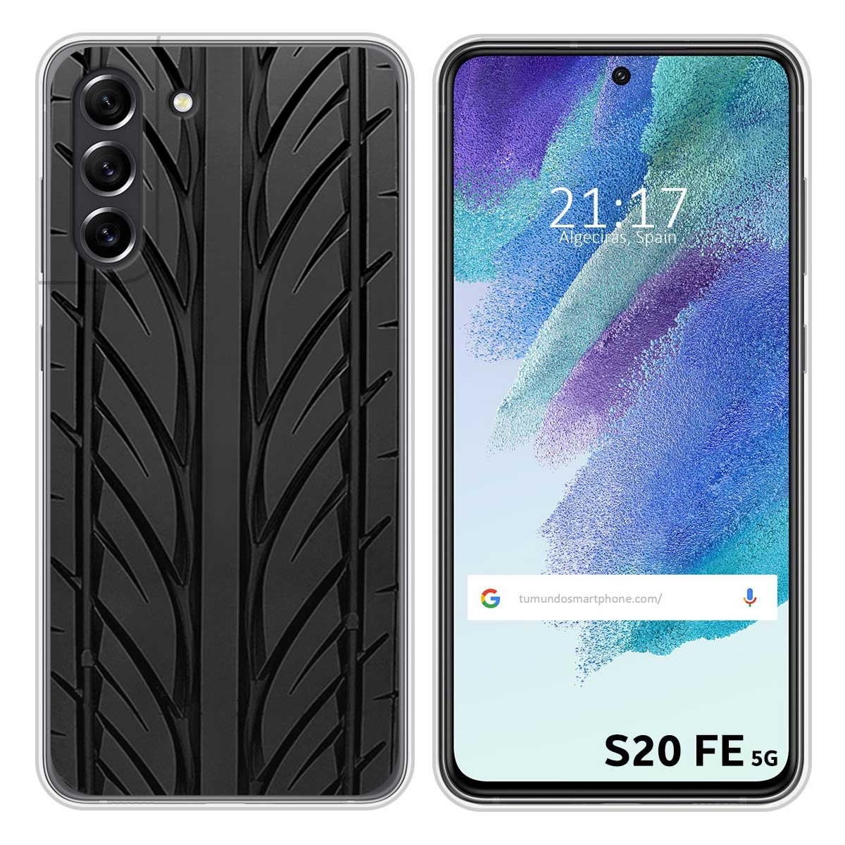 Funda Silicona para Samsung Galaxy S21 FE 5G diseño Neumatico Dibujos