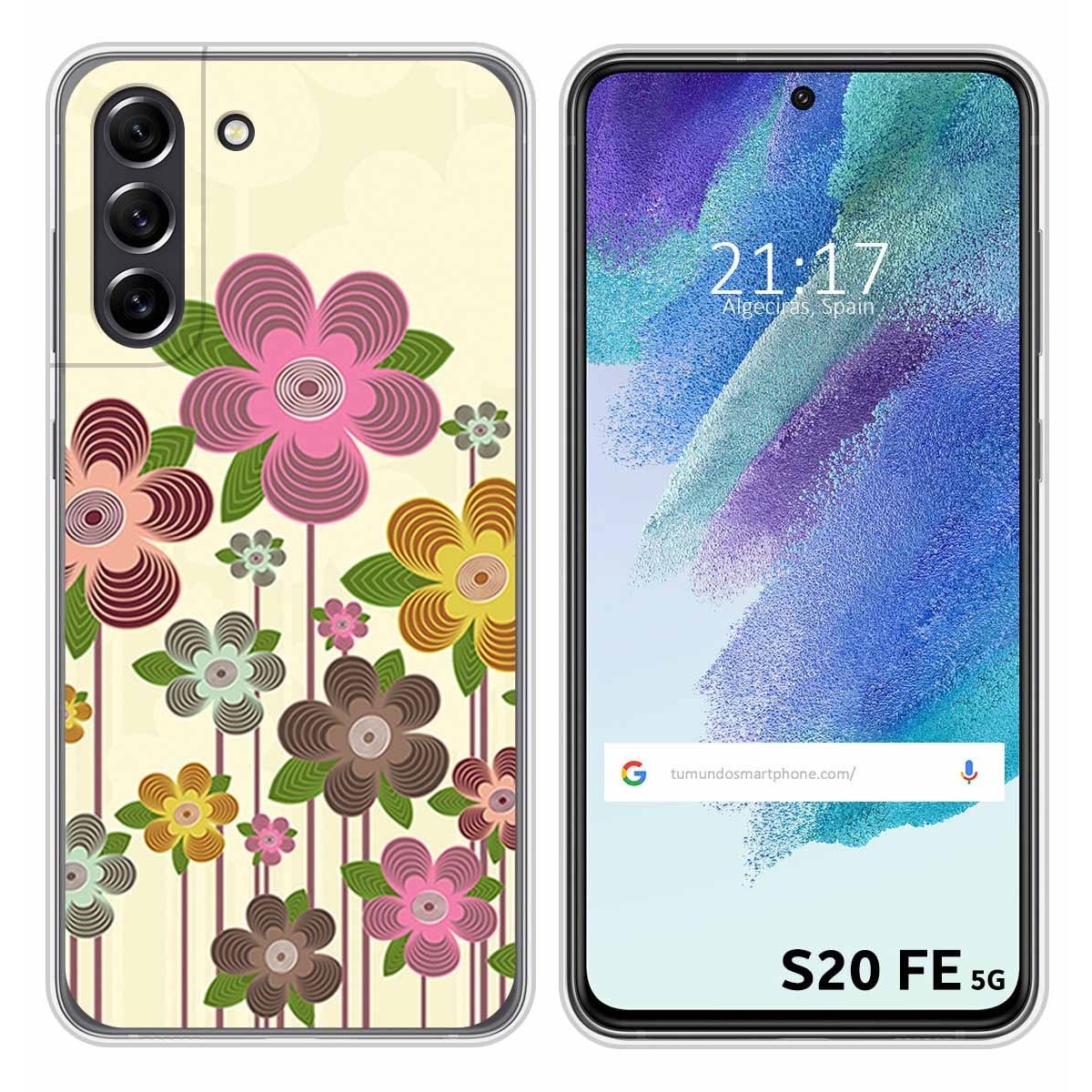 Funda Silicona para Samsung Galaxy S21 FE 5G diseño Primavera En Flor Dibujos