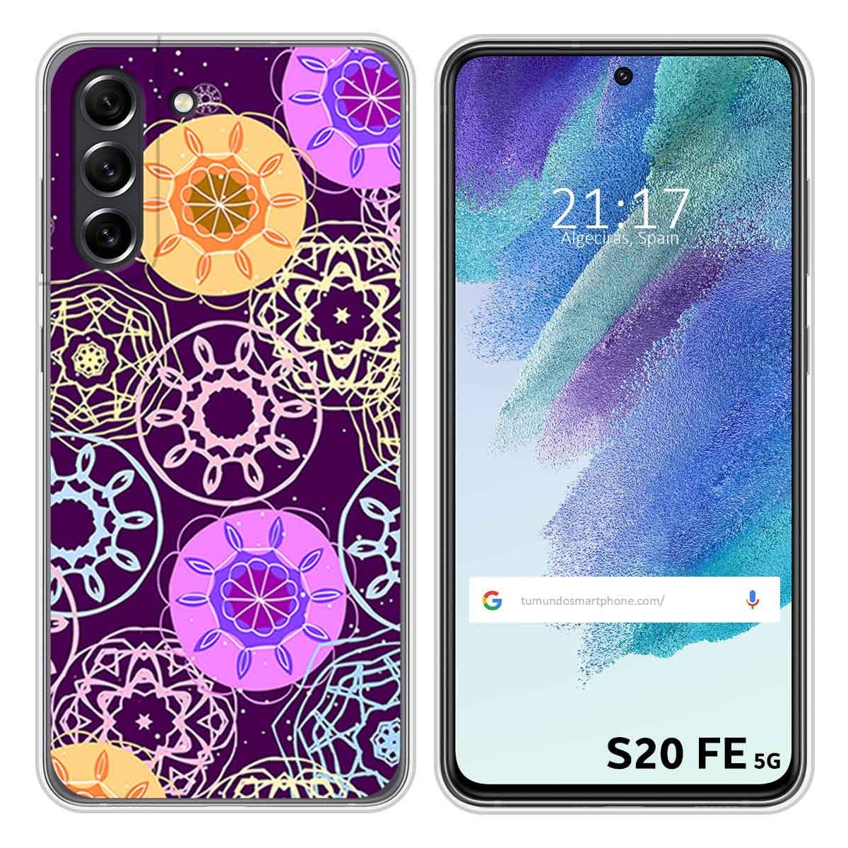 Funda Silicona para Samsung Galaxy S21 FE 5G diseño Radial Dibujos