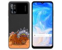 Funda Silicona Transparente para Doogee N40 Pro diseño Bufalo Dibujos