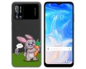 Funda Silicona Transparente para Doogee N40 Pro diseño Conejo Dibujos