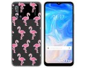 Funda Silicona Transparente para Doogee N40 Pro diseño Flamenco Dibujos