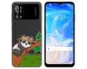 Funda Silicona Transparente para Doogee N40 Pro diseño Panda Dibujos