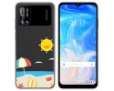 Funda Silicona Transparente para Doogee N40 Pro diseño Playa Dibujos