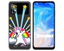 Funda Silicona Transparente para Doogee N40 Pro diseño Unicornio Dibujos