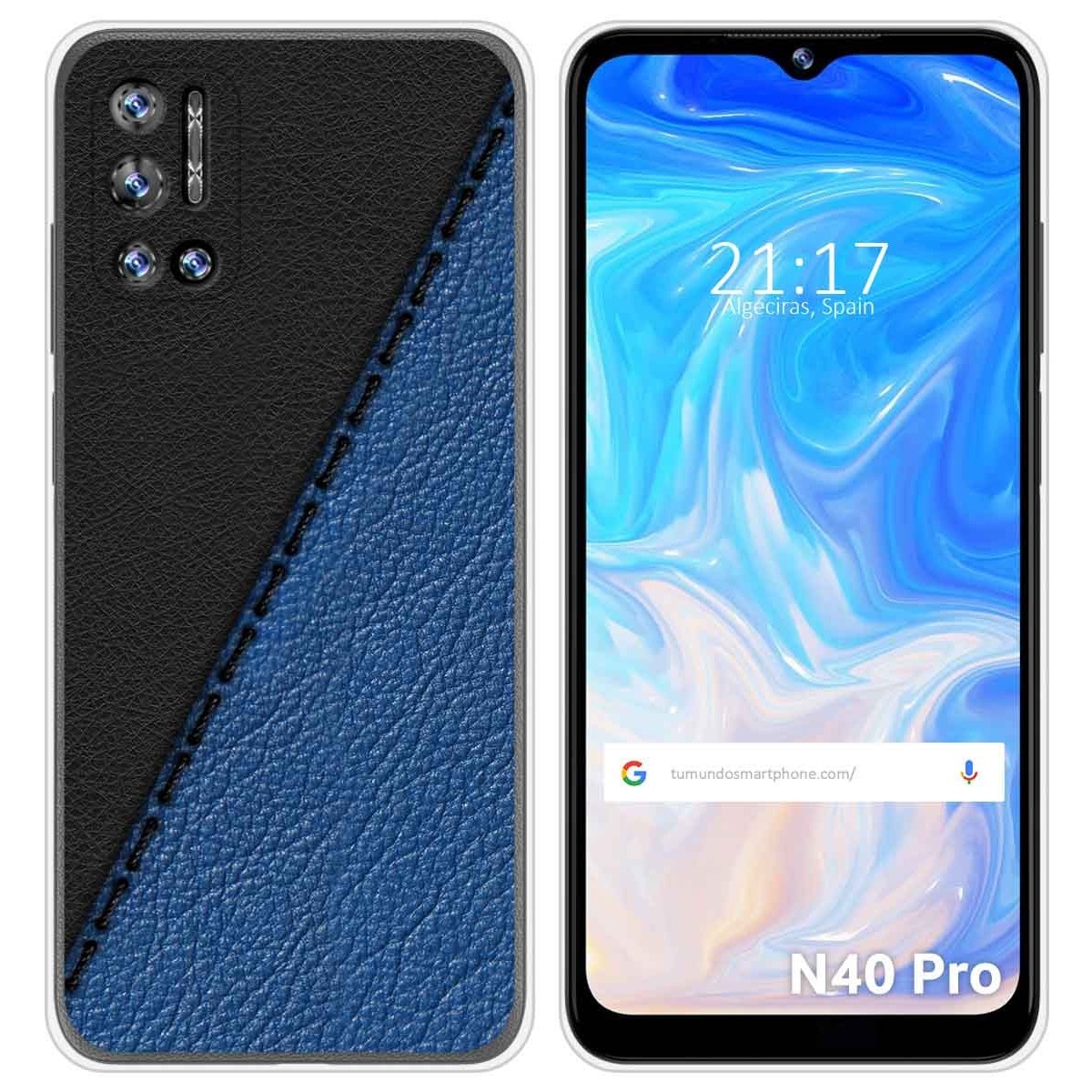 Funda Silicona para Doogee N40 Pro diseño Cuero 02 Dibujos