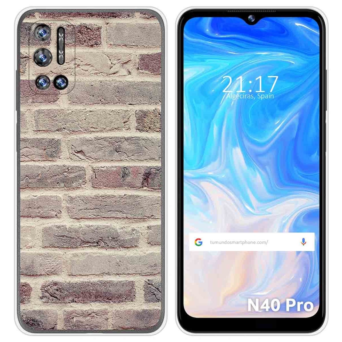 Funda Silicona para Doogee N40 Pro diseño Ladrillo 01 Dibujos