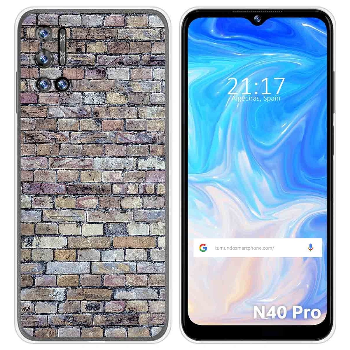 Funda Silicona para Doogee N40 Pro diseño Ladrillo 02 Dibujos