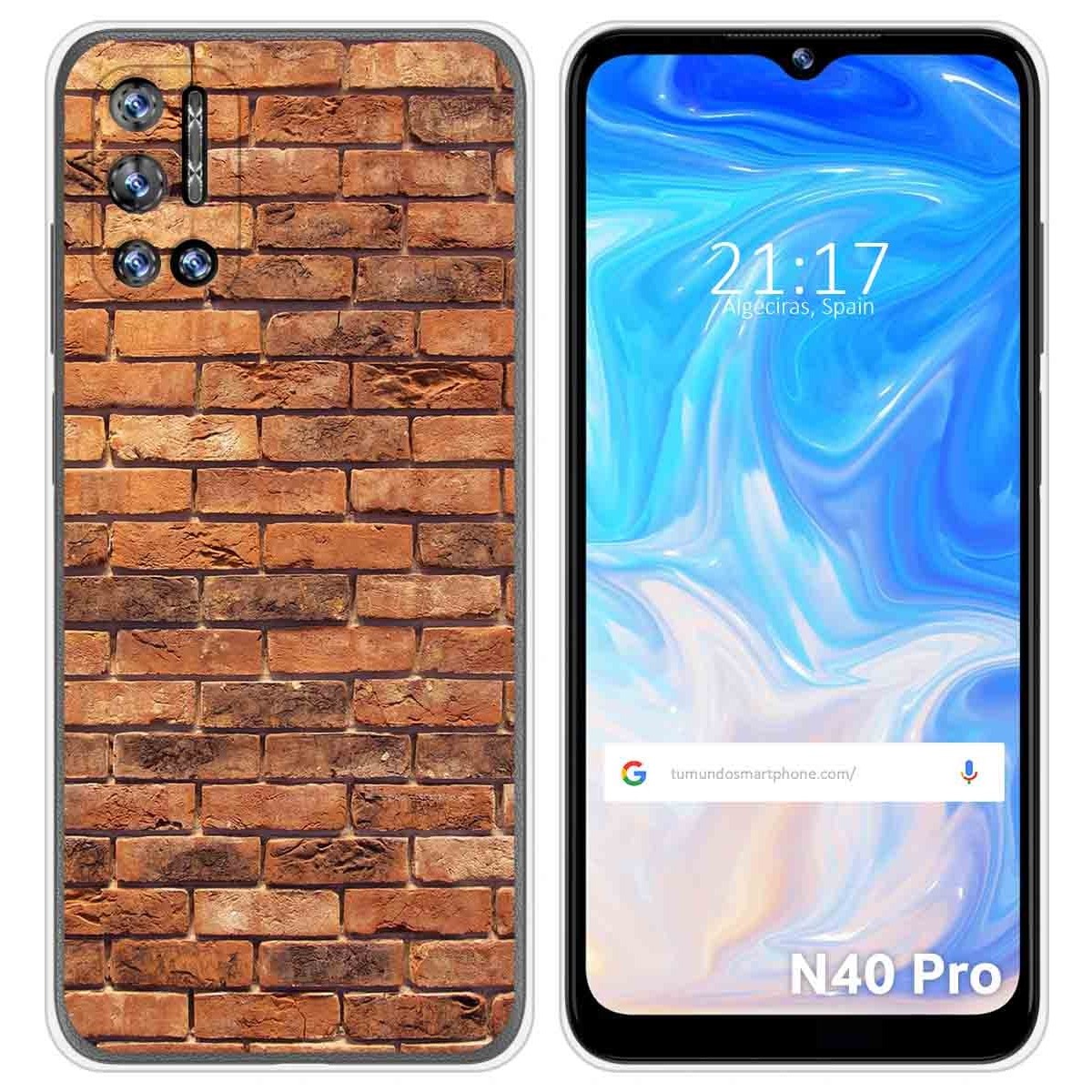 Funda Silicona para Doogee N40 Pro diseño Ladrillo 04 Dibujos