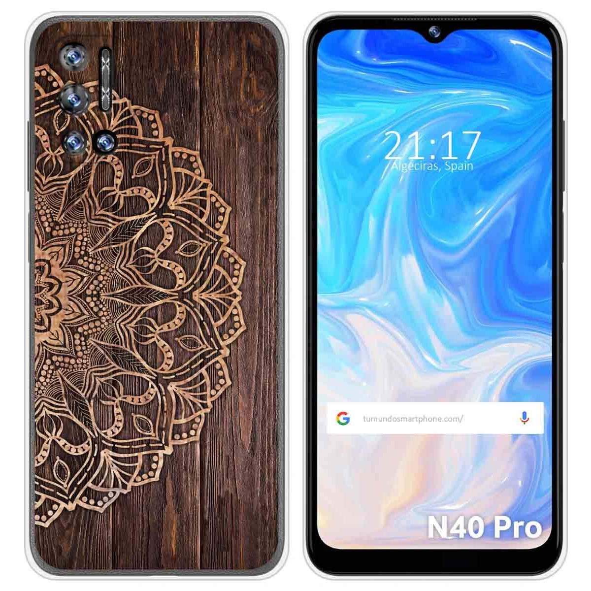 Funda Silicona para Doogee N40 Pro diseño Madera 06 Dibujos