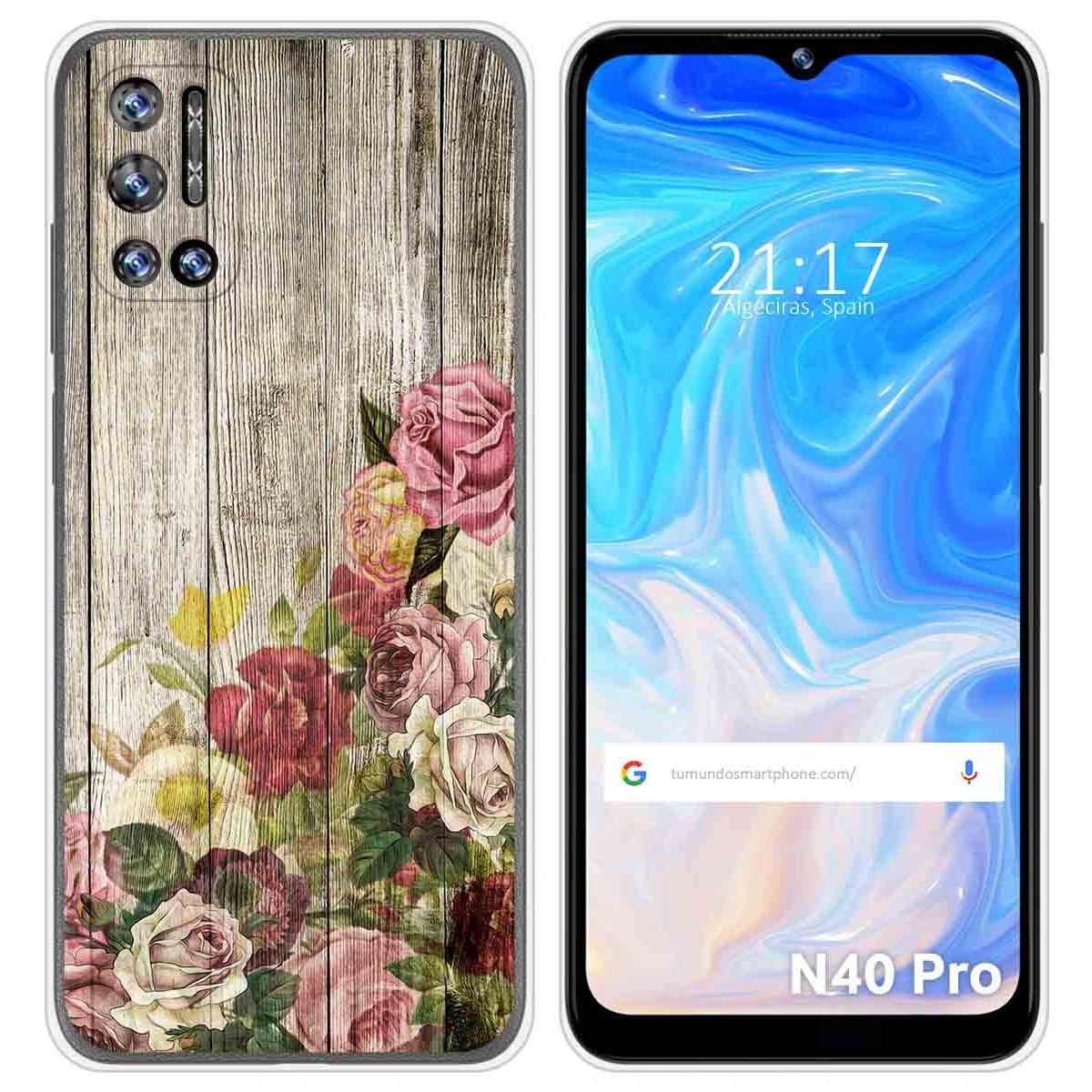 Funda Silicona para Doogee N40 Pro diseño Madera 08 Dibujos