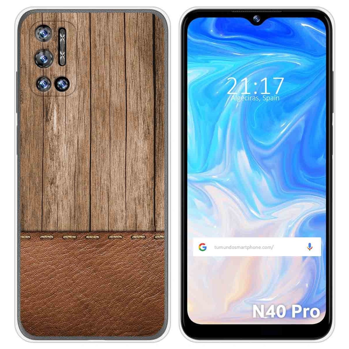 Funda Silicona para Doogee N40 Pro diseño Madera 09 Dibujos