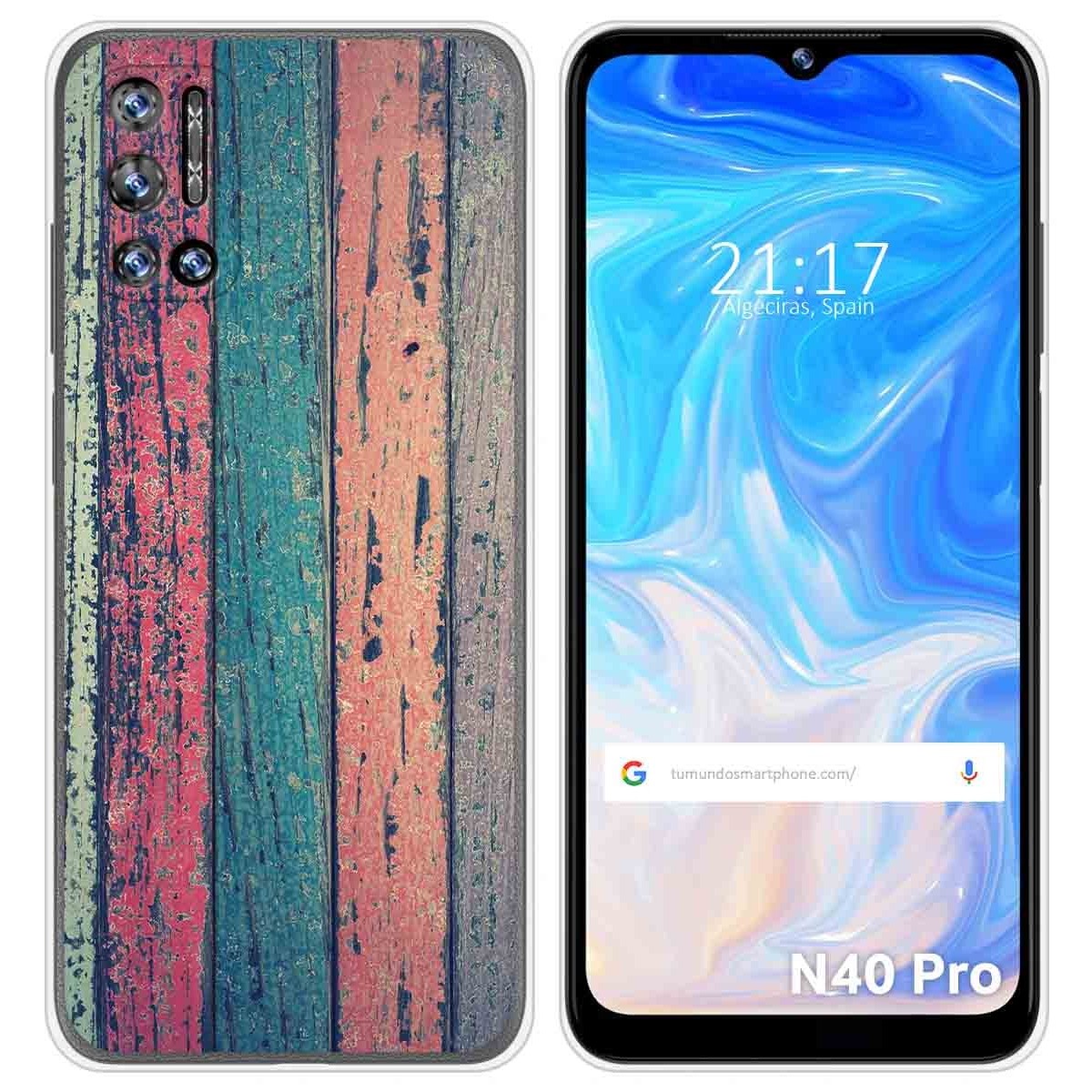 Funda Silicona para Doogee N40 Pro diseño Madera 10 Dibujos