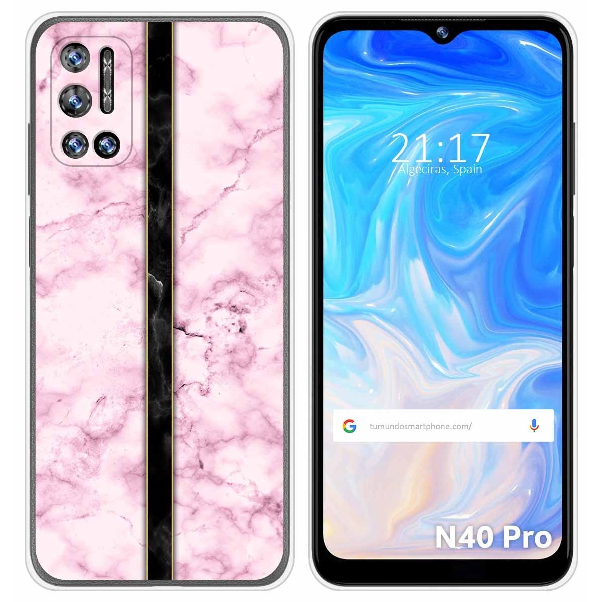 Funda Silicona para Doogee N40 Pro diseño Mármol 04 Dibujos