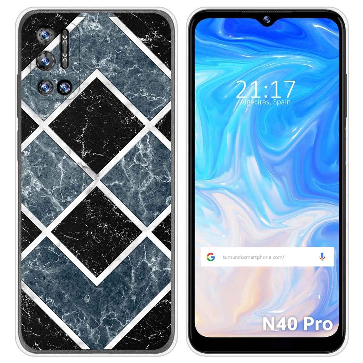 Funda Silicona para Doogee N40 Pro diseño Mármol 06 Dibujos